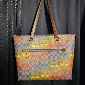 COACH pride collection Gallery tote
